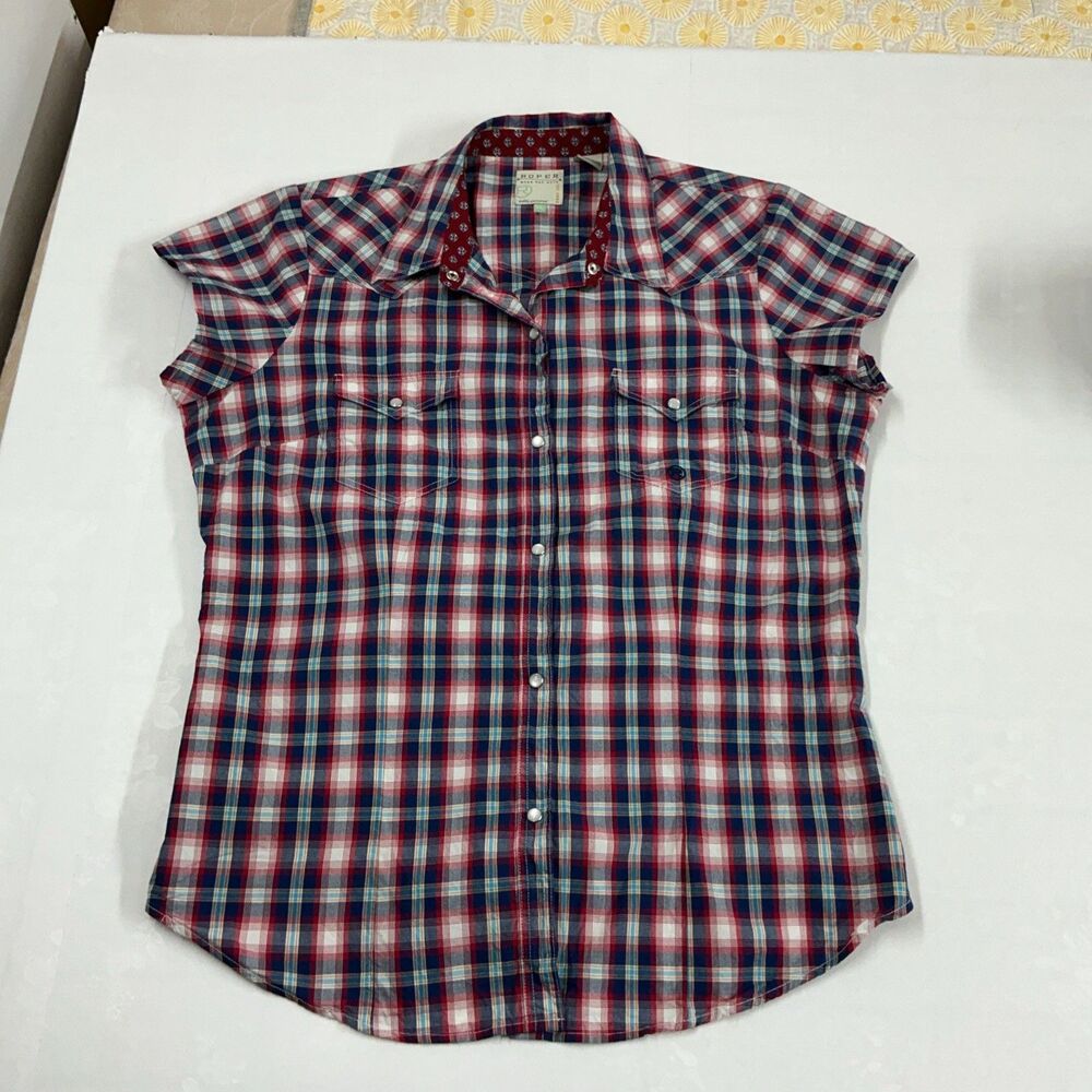 roper short sleeve Shirt Size XL Women’s